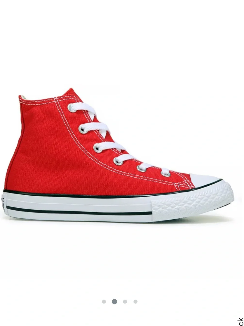 Converse Red High Top Canvas Sneakers